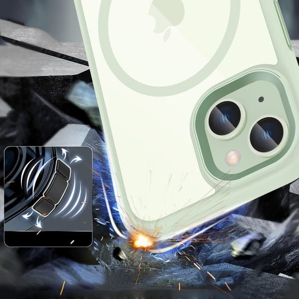 TECH-PROTECT MAGMAT MAGSAFE IPHONE 15 VIHREÄ/KIRKAS