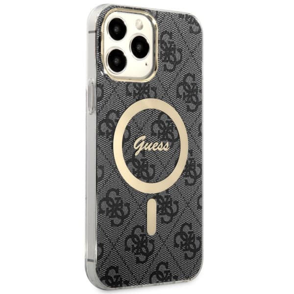 Guess GUHMP13XH4STK iPhone 13 Pro Max 6,7" sort/sort hårdt cover 4G MagSafe