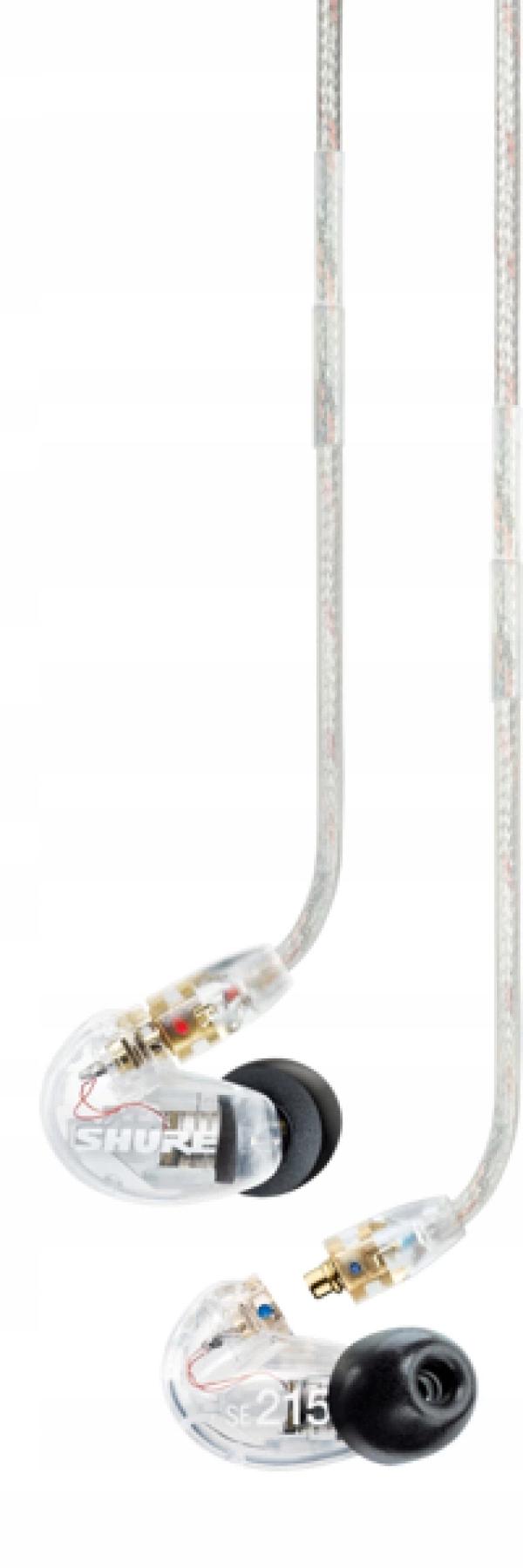 Shure SE215-CL-EFS In-Ear-hörlurar, transparenta