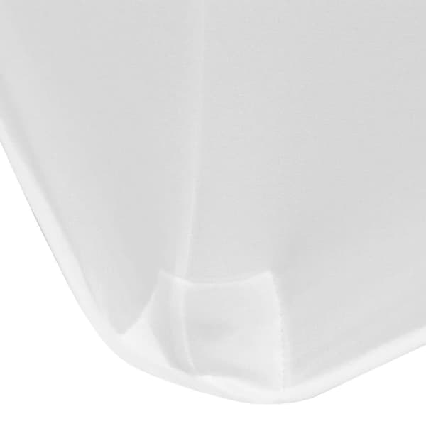 vidaXL elastiske borddække 183x76x74 cm, 2 stk., hvide