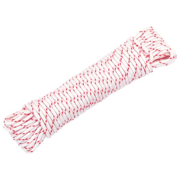 vidaXL Startrep vitt och rött Ø3 mm 10 m nylon
