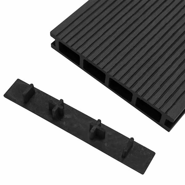 vidaXL terrassedæksler, 10 stk., sort, plastik