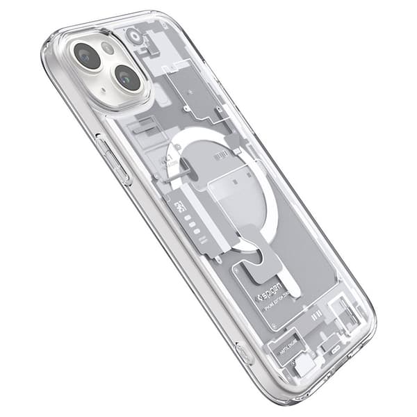 Spigen Ultra Hybrid Mag MagSafe - Etui til iPhone 15 Plus (Zero One Hvid)