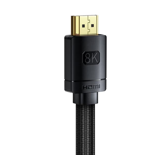 Baseus High Definition Series HDMI 2.1-kabel, 8K 60Hz, 3D, HDR, 48Gbps, 2m (sort)
