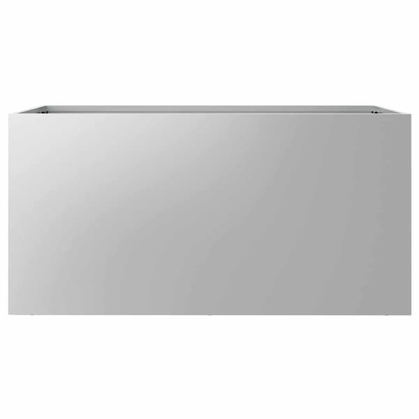 vidaXL Kruka, Silver, 62x30x29 cm, Galvaniserat stål
