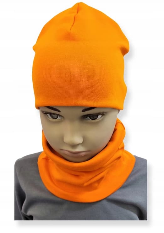 Set MÖSSA + HALSDUK 56-68 babyset 34/38 VÅRORANGE