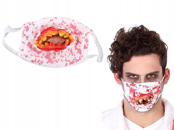 GAB Halloweenmask med tänder 500 st