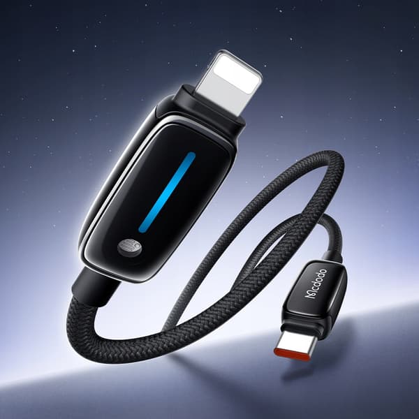MCDODO Opladerkabel USB-C til iPhone Lynhurtig Opladning 1M LED