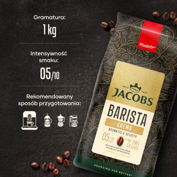 JACOBS Barista Beans Crema 1kg