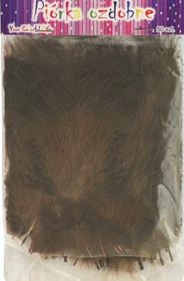 Bruna höyhen 10-12 cm, 50 kpl