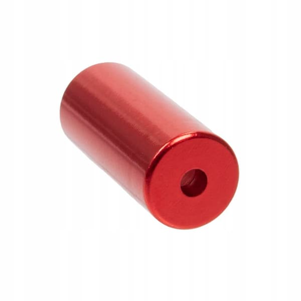 Bromshusändar, aluminium 5 mm, 5 st. röda