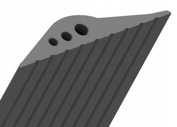 GARAGEPACKNING GARAGEDÖRSPACKNING GARAGEDÖRSTRÖSKEL 3 M 111X20 MM