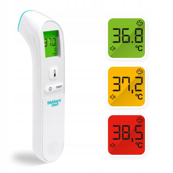 WEBBER TR02 KONTAKTFRI MEDICINSK INFRARÖD TERMOMETER FEBERLARM