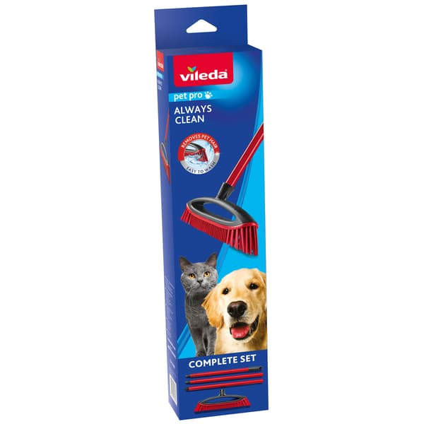 Vileda Pet Pro borste för svepning av hår och luft Always Clean