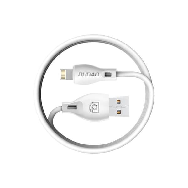 Dudao USB Typ C 2.1A 1m vit kabel (L4T 1m vit)