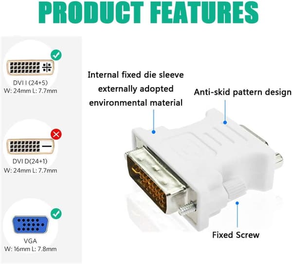 2x DVI-VGA-SOVITIN DVI-I 24+5 UROS