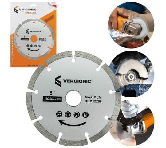 Diamantklinge til betonterninger 125 mm segmenteret