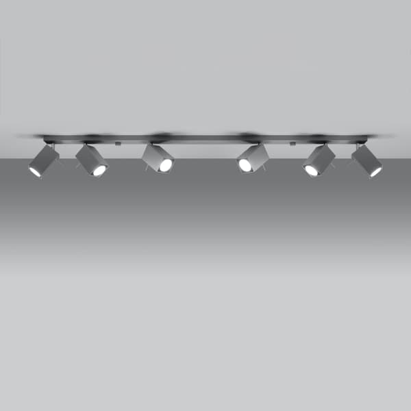 VENZO 6 GU10 LOFTSLAMPE GRÅ LUMILO 04.204.62