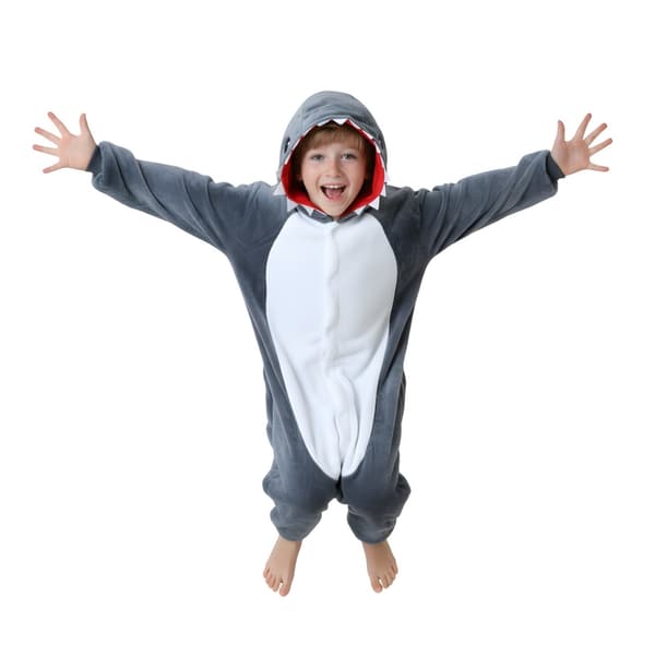 Kigurumi-pyjamas med haj, barn 95-105 cm