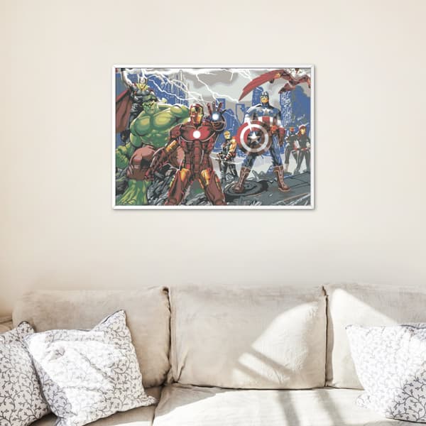 Målning med siffror Avengers in Action 50x40 cm