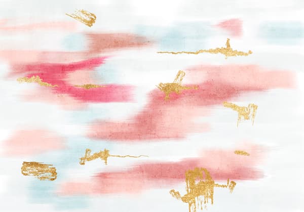 Kunstneriske pensler i daggryet maler himlen
