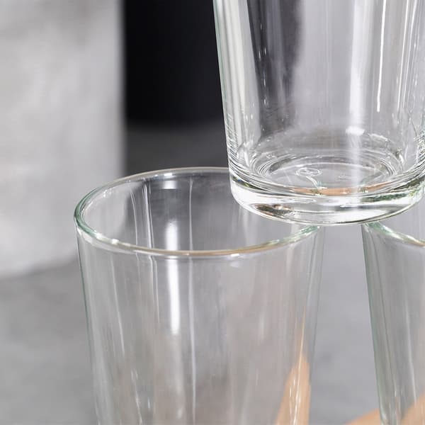 Glaskande med låg 1,4 l + glas 6 stk. 200 ml