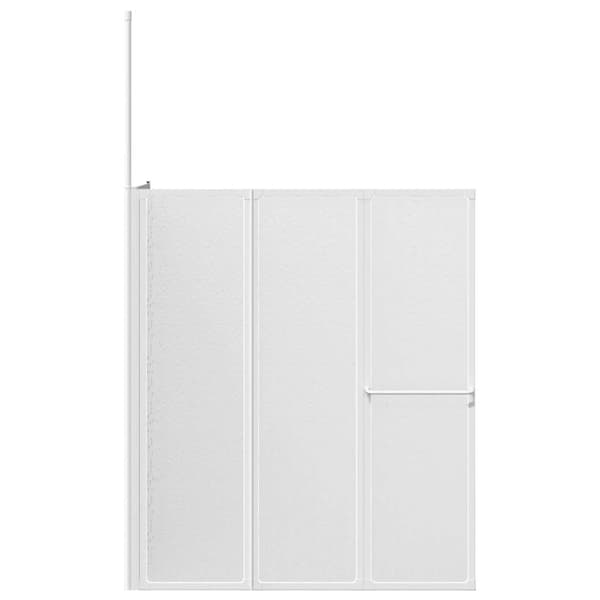 vidaXL Duschdörr, L-formad, 70x120x137 cm, 4 paneler, vikbar