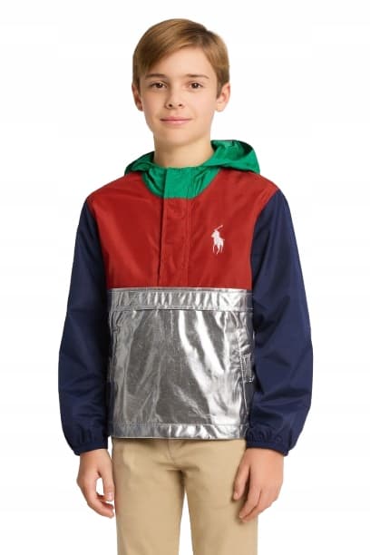 Polo Ralph Lauren barnjacka med dragkedja och logotyp 152