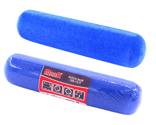 Universaali maalirulla Flock Blue 35x150mm