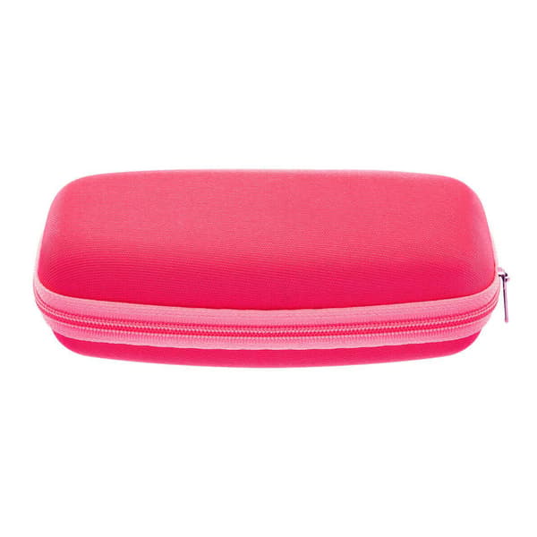 Fleksible børnebrillestel med klare linser og runde linser + elastik Sunoptic K8B pink