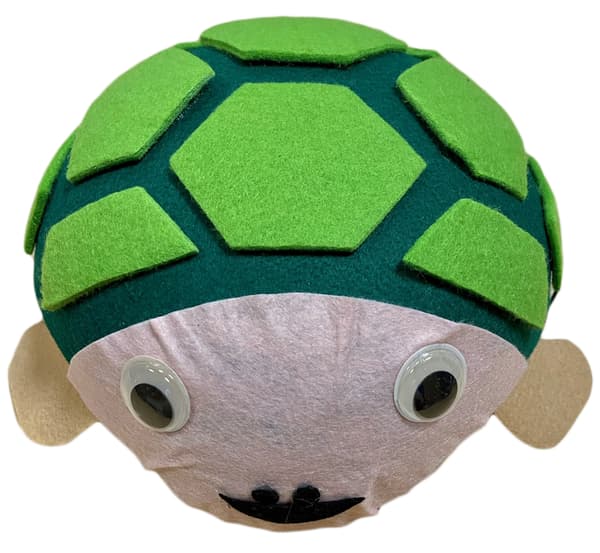 Skildpaddehat 1 stk.