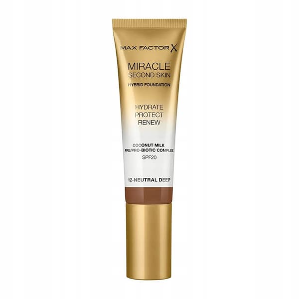 Max Factor Miracle Second Skin Ansigtsfoundation 30 ml 12 Neutral Deep