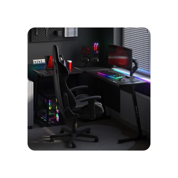 Huzaro Hero 6.0 gamingbord sort, 147 cm, RGB