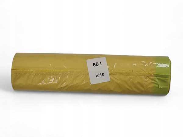 MrTrash TJOCKA GULA SOPPACKNINGAR 60L MED SNÖTEJP 10 ST 0,2 kg
