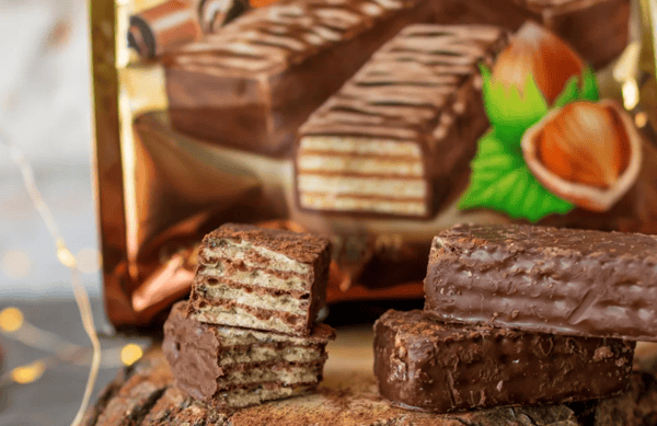 Feiny Biscuits Chokladöverdragna Jordnötsvåfflor 200 g
