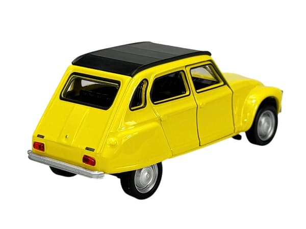 Welly OLD timer Citroën Dyane med tak gul 1:34 43859