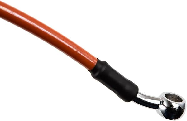 MOTORCYKELBREMSESLANG KORT FLEKSIBEL ORANGE 63 CM LÆNGDE