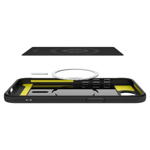 Spigen Rugged Armor Mag MagSafe - iPhone 16e-skal (mattsvart)