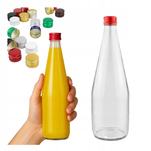 5x KROPLA Flaska 700ML för JUICE LIKÖR VODKA GLASFLASKOR FÖR SIRAP