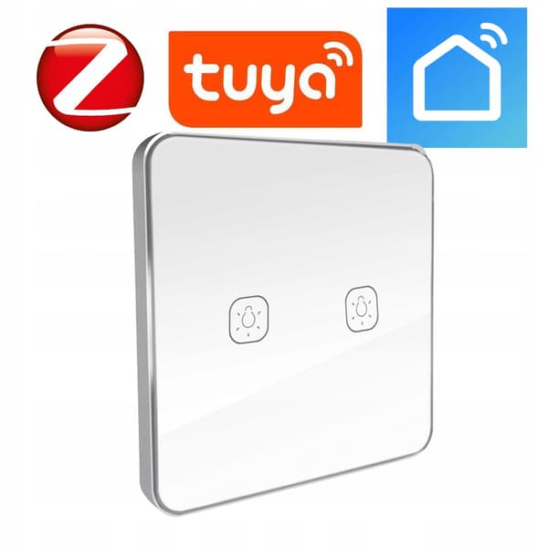 Fjernbetjent touch-afbryder 2-kanals ZigBee Tuya
