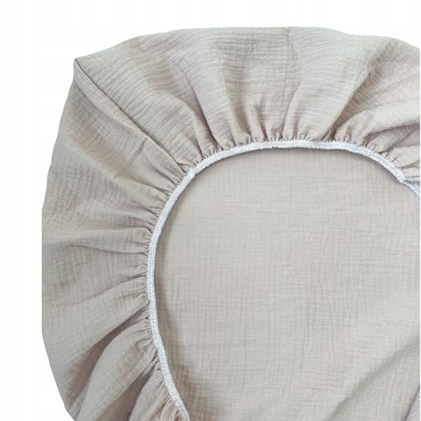 Stræklagen i bomuldsmuslin 60x120 cm til babyseng