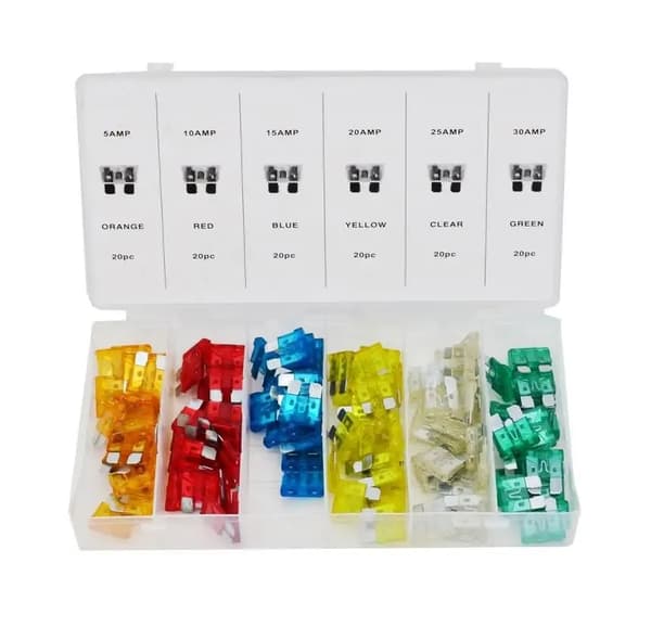 Bilsäkringar set 120 st 5A-30A S10533