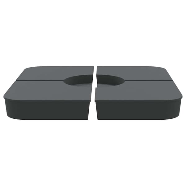 vidaXL Aurinkovarjon jalusta, 4-osainen, 100 kg, PP