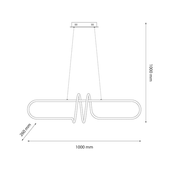 VERTIGO LED -RIIPPUVALAISIN MUSTA MILAGRO ML1576