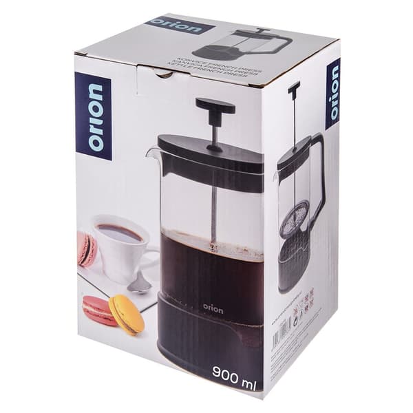 Presskanna för kaffe och te i glas 900 ml