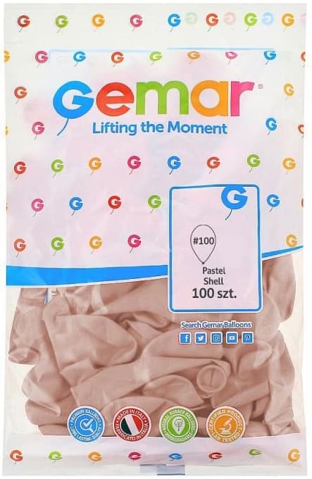 G90 pastellfärgade ballonger 100 st