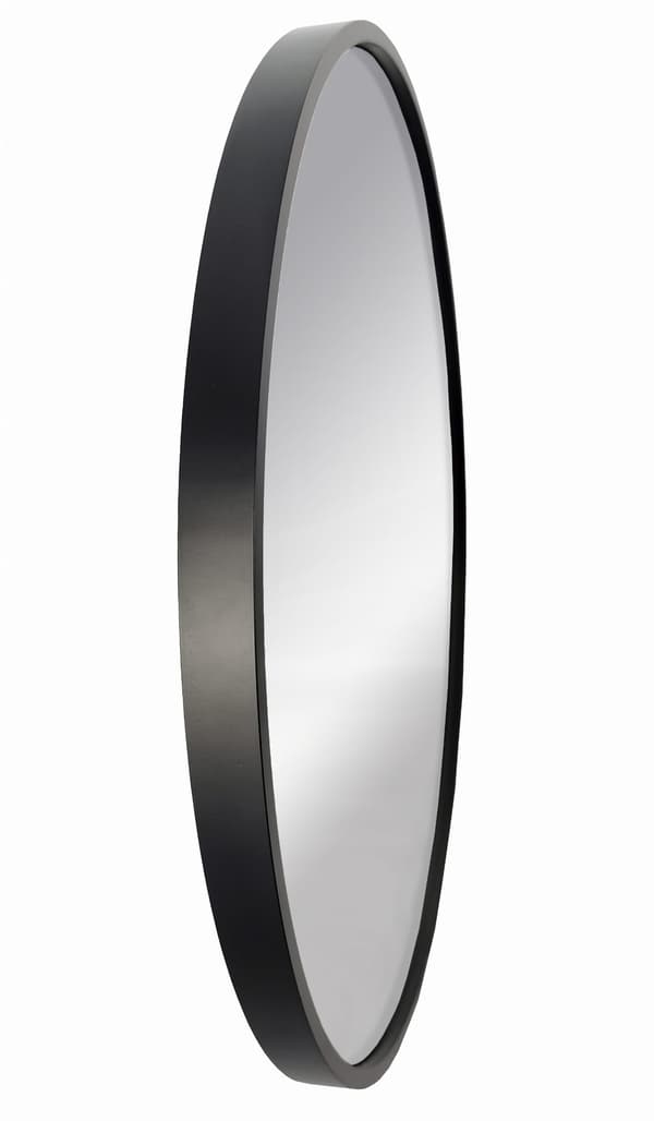 Pyöreä puinen parvipeili 60 cm musta BD taide