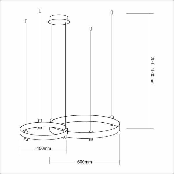 HÄNGLAMPA ELEGANCE LED GULD MILAGRO ML0997