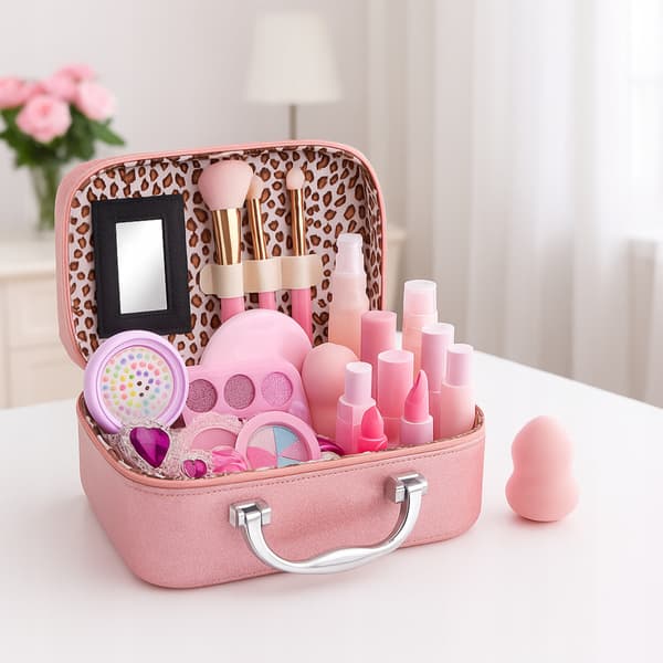 Sæt til negle makeup kosmetikpose etui kosmetik makeup til børn
