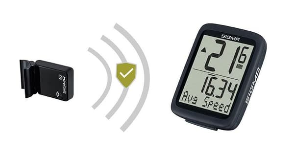 Sigma BC 8.0 ATS Trådløs Cykelcomputer Sort 8 Funktioner